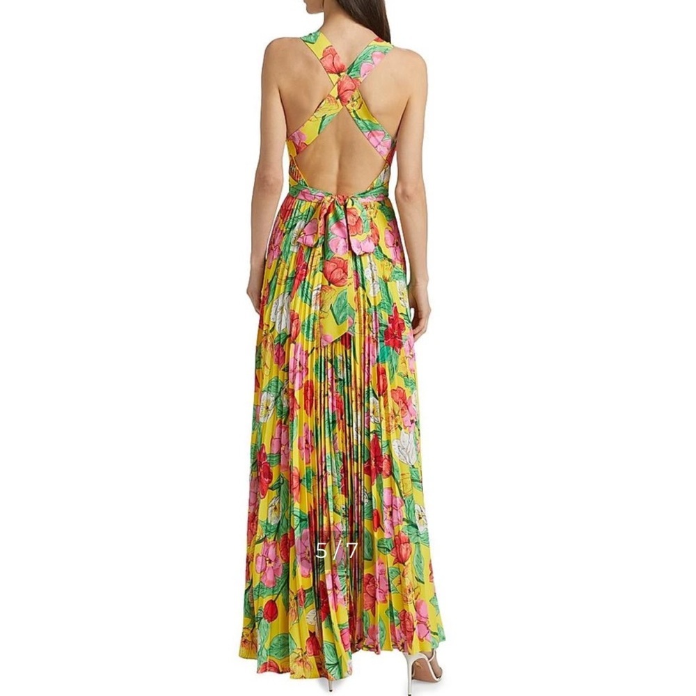 Milly Oria Floral Maxi Dress Size 6 - Picture 2 of 16